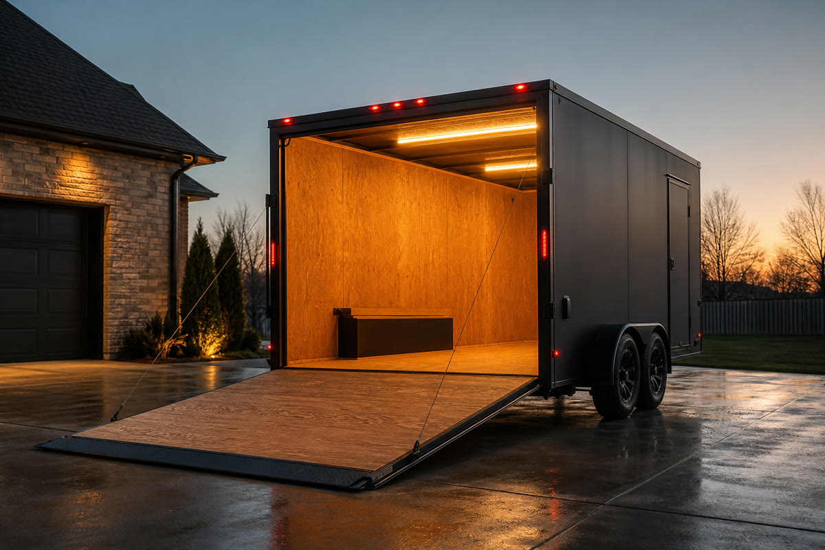 Enclosed Trailer Doors by Garage Doors of the Triad, Mocksville NC